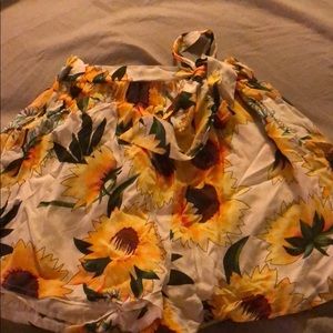 Sunflower flowy shorts